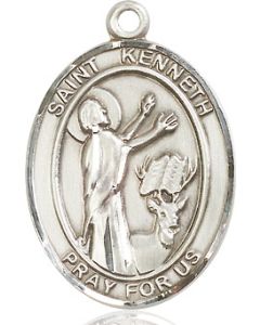 St Kenneth Oval Patron Saint Series Available in 3 Sizes