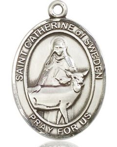 St Catherine of Sweden Oval Patron Saint Series Available in 3 Sizes