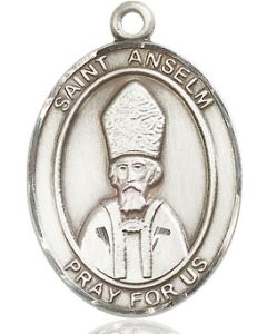 St Anselm of Canterbury Oval Patron Saint Series Available in 3 Sizes