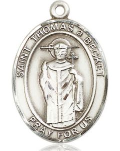 St Thomas A Becket Oval Patron Saint Series Available in 3 Sizes