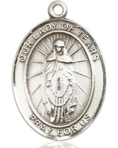 Our Lady of Tears Oval Patron Saint Series Available in 3 Sizes