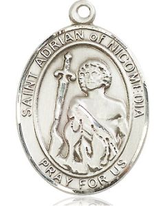 St Adrian of Nicomedia Oval Patron Saint Series Available in 3 Sizes