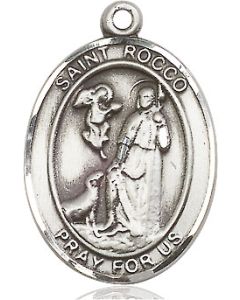 St Rocco Oval Patron Saint Series Available in 3 Sizes