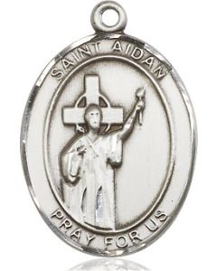 St Aidan of Lindesfarne Oval Patron Saint Series Available in 3 Sizes