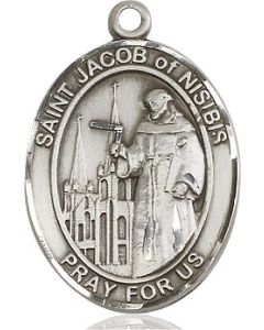 St Jacob of Nisibis Oval Patron Saint Series Available in 2 Sizes