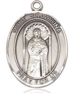 St Seraphina Oval Patron Saint Series Available in 2 Sizes