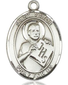 St Viator of Bergamo Oval Patron Saint Series Available in 2 Sizes