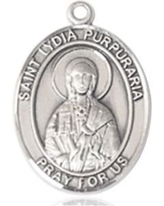 St Lydia Purpuraria Oval Patron Saint Series Available in 2 Sizes