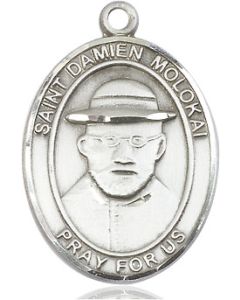 St Damien of Molokai Oval Patron Saint Series Available in 3 Sizes