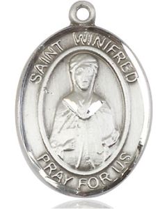 St Winifred of Wales Oval Patron Saint Series Available in 2 Sizes