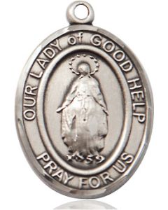 Our Lady Of Good Help Oval Patron Saint Series Available in 2 Sizes