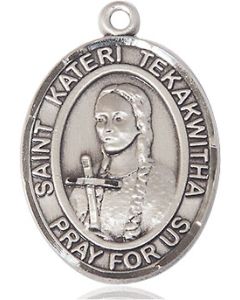 St Kateri Tekakwitha Oval Patron Saint Series Available in 3 Sizes