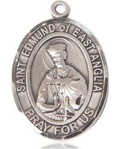 St Edmund Of East Anglia Oval Patron Saint Series Available in 2 Sizes