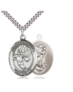 St Christopher Basketball Oval Patron Saint Series Available in 3 Sizes