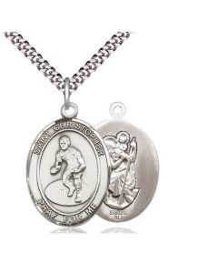 St Christopher Wrestling Oval Patron Saint Series Available in 3 Sizes