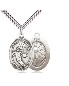 St Sebastian Basketball Oval Patron Saint Series Available in 3 Sizes