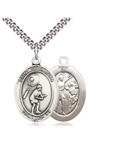 St Sebastian Tennis Oval Patron Saint Series Available in 3 Sizes