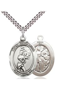 St Sebastian Softball Oval Patron Saint Series Available in 3 Sizes