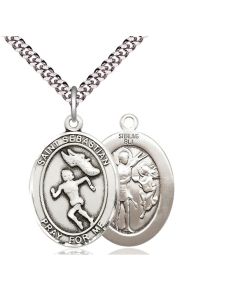 St Sebastian Track and Field Oval Patron Saint Series Available in 3 Sizes