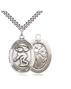 St Sebastian Swimming Oval Patron Saint Series Available in 3 Sizes