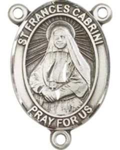 Saint Frances Cabrini 8011CTR - 3/4 x 1/2 Rosary Center