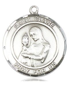 St Clare of Assisi Round Patron Saint Series Available in 2 Sizes