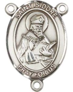 Saint Isidore of Seville 8049CTR - 3/4 x 1/2 Rosary Center