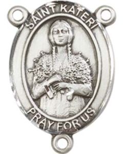 Saint Kateri Tekakwitha 8061CTR - 3/4 x 1/2 Rosary Center