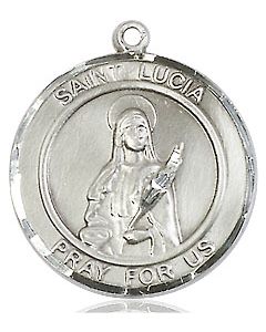St Lucia of Syracuse Round Patron Saint Series Available in 2 Sizes