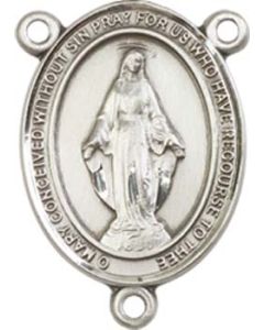 Miraculous 8078CTR - 3/4 x 1/2 Rosary Center