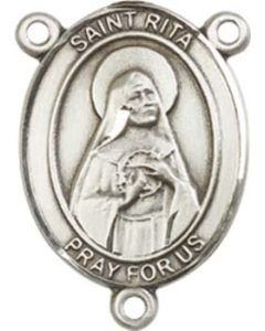 Saint Rita of Cascia 8094CTR - 3/4 x 1/2 Rosary Center