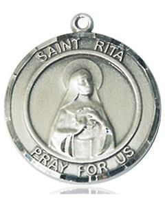 St Rita of Cascia Round Patron Saint Series Available in 2 Sizes