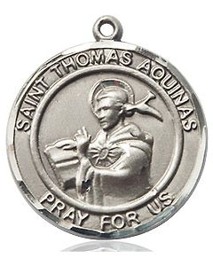 St Thomas Aquinas Round Patron Saint Series Available in 2 Sizes