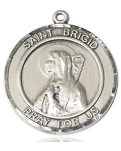 St Brigid of Ireland Round Patron Saint Series Available in 3 Sizes