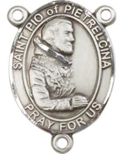 Saint Pio of Pietrelcina 8125CTR - 3/4 x 1/2 Rosary Center