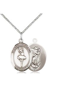 St Christopher Dance Oval Patron Saint Series Available in 3 Sizes