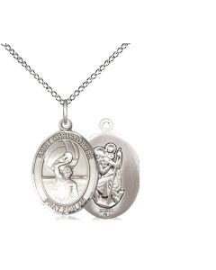St. Christopher Water Polo-Men Oval Patron Saint Series Available in 3 Sizes