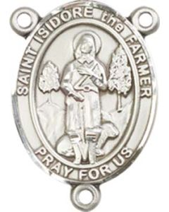 Saint Isidore the Farmer 8276CTR - 3/4 x 1/2 Rosary Center