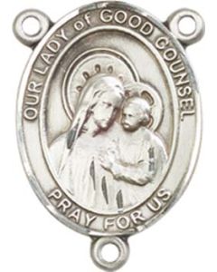 Our Lady of Good Counsel 8287CTR - 3/4 x 1/2 Rosary Center