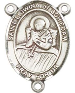 Saint Lidwina of Schiedam 8297CTR - 3/4 x 1/2 Rosary Center