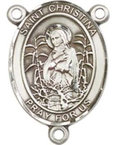 Saint Christina the Astonishing 8320CTR - 3/4 x 1/2 Rosary Center