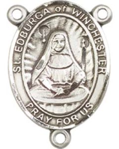 Saint Edburga of Winchester 8324CTR - 3/4 x 1/2 Rosary Center