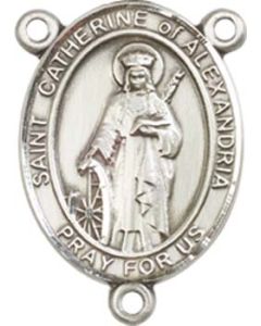 Saint Catherine of Alexandria 8343CTR - 3/4 x 1/2 Rosary Center