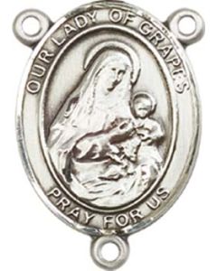 Our Lady of Grapes 8347CTR - 3/4 x 1/2 Rosary Center
