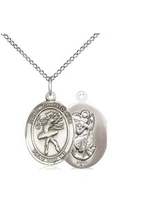 St Christopher Dance Oval Patron Saint Series Available in 3 Sizes
