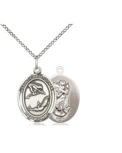 St Christopher Gymnastics Oval Patron Saint Series Available in 3 Sizes