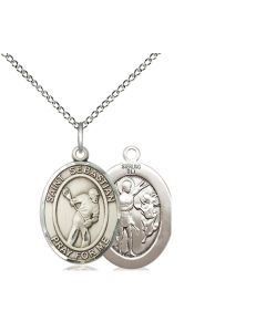 St Sebastian Lacrosse Oval Patron Saint Series Available in 3 Sizes