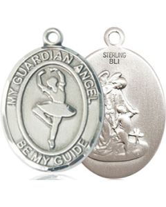 Guardian Angel Dance Oval Patron Saint Series Available in 2 Sizes