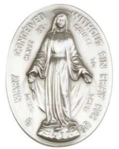 Immaculate Conception 89-100V - 1 7/8 x 1 1/4 Visor Clip