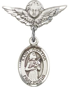 St Agatha Baby Badge - 9003/0735